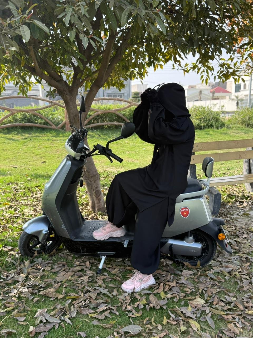 Onyx Rider: Premium Biker-Cut Modest Wear - Image 4