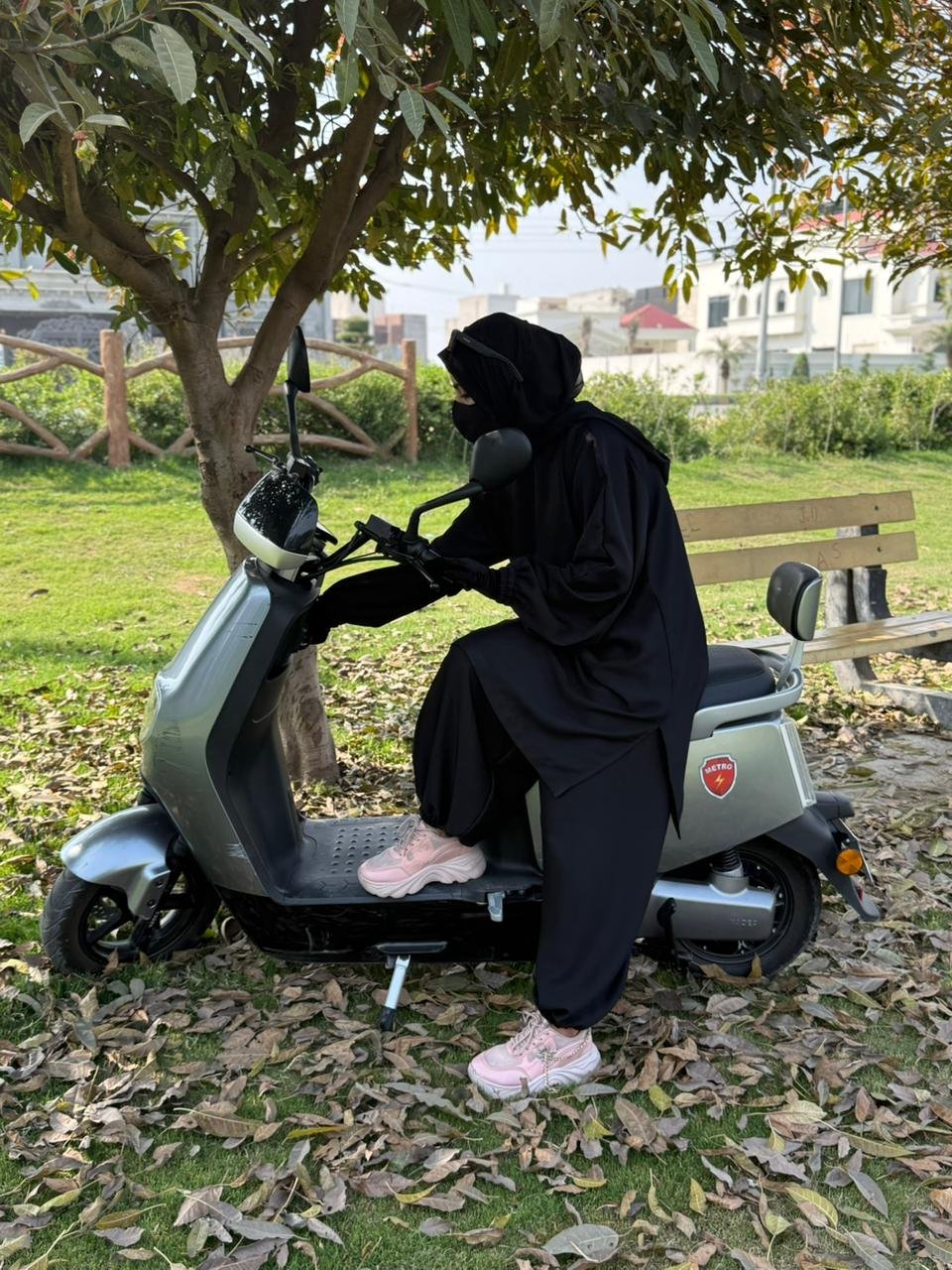 Onyx Rider: Premium Biker-Cut Modest Wear - Image 3